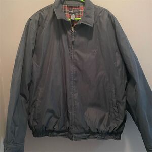 Daniel Cremieux Men's XL Blue Quilted, Preppy Spring Jacket Suede Feel